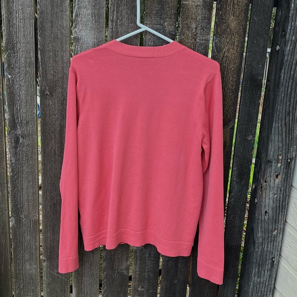 Pendleton Silk Blend Button Cardigan Sweater In Melon NWOT Sz L - Picture 7 of 10